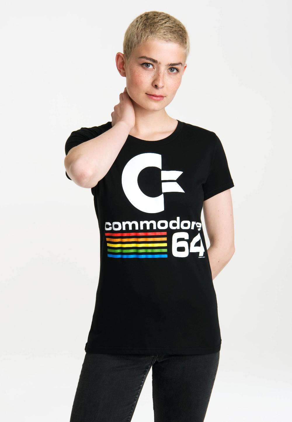 Logoshirt Commodore 64 - C64 Logo - T-Shirt Print - Damen zollfrei