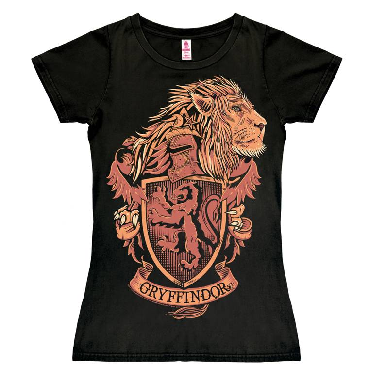 Logoshirt Harry Potter - Gryffindor Logo - Löwe - T-Shirt Print - Damen