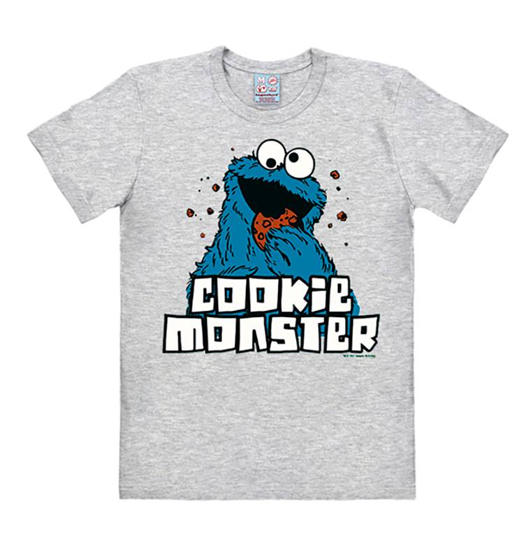 Logoshirt Sesamstrasse - Krümelmonster - T-Shirt Print - Herren Fabrikverkauf