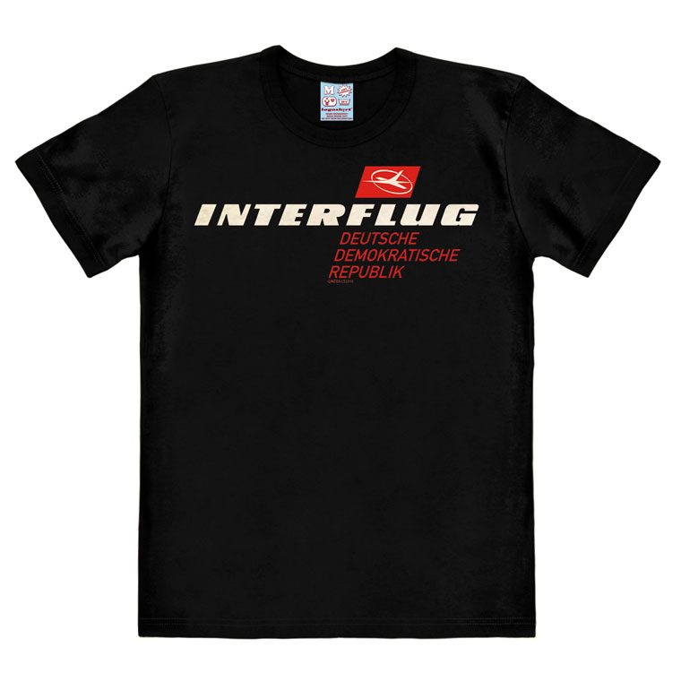 Logoshirt Interflug DDR - T-Shirt Print - Herren Sonderangebot