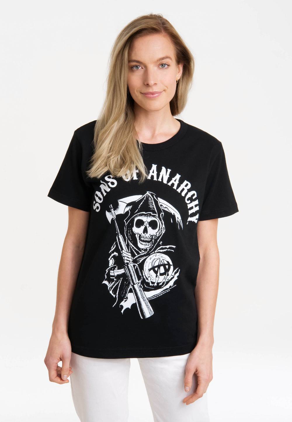 Logoshirt Sons of Anarchy - Logo - T-Shirt Print - Damen Exklusivangebot