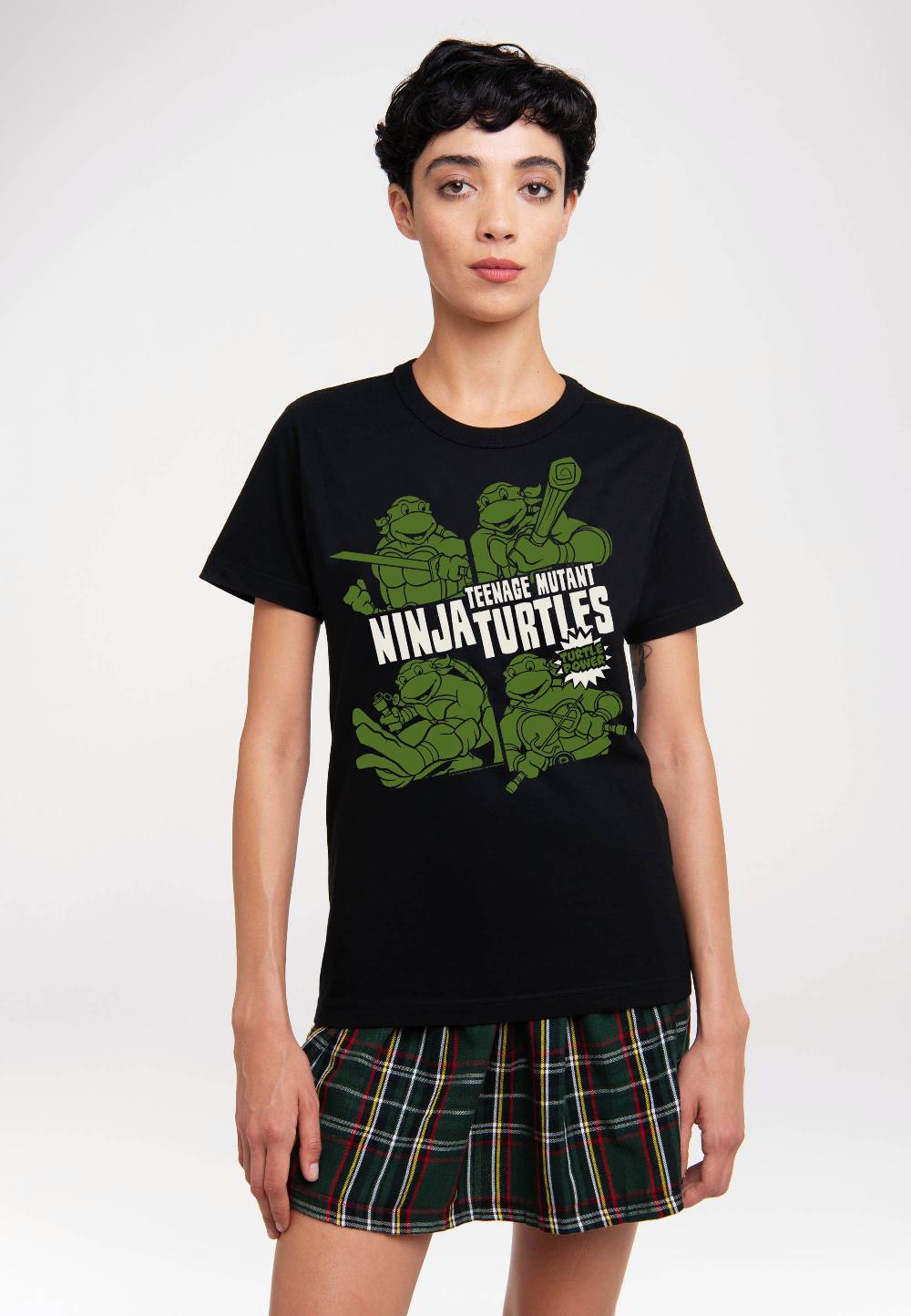 Logoshirt Ninja Turtles - Turtle Power - T-Shirt Print - Damen Saisonschlussverkauf