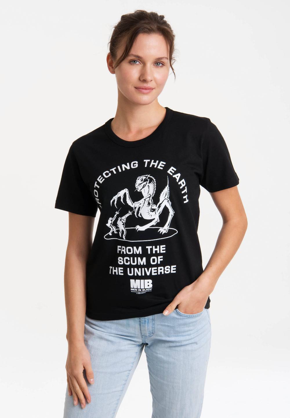 Logoshirt Men In Black - Protecting the Earth - T-Shirt Print - Damen Online Outlet
