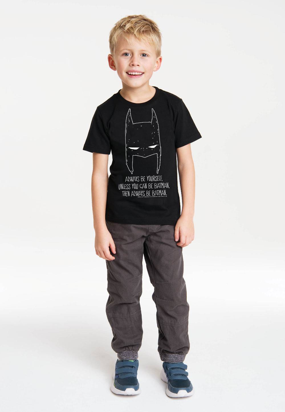 Logoshirt Batman - Always Be Yourself - DC Comics - Bio - T-Shirt Print - Kinder Exklusive Angebote