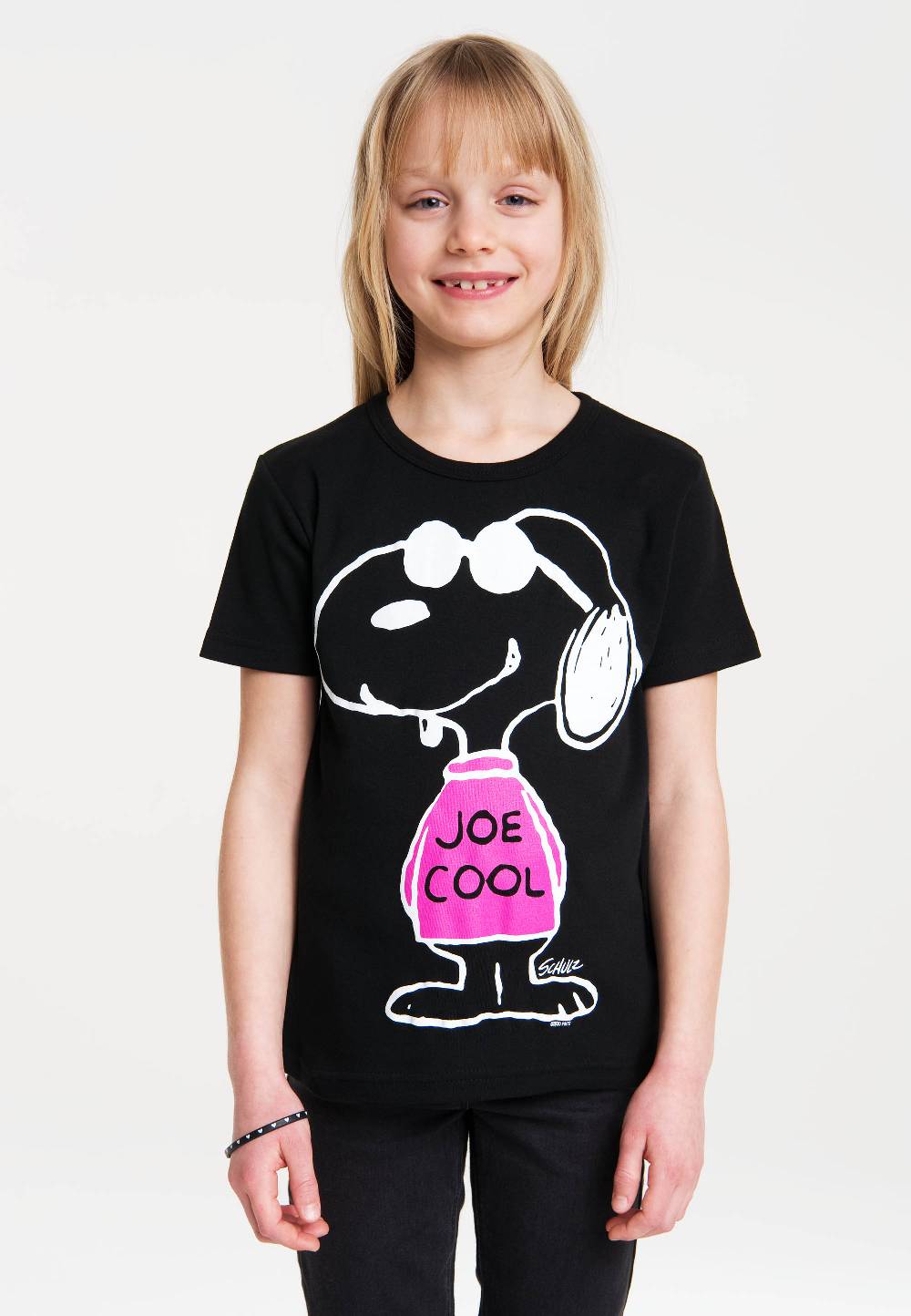 Logoshirt Peanuts - Snoopy - Joe Cool Pink - T-Shirt Print - Kinder Neuheiten