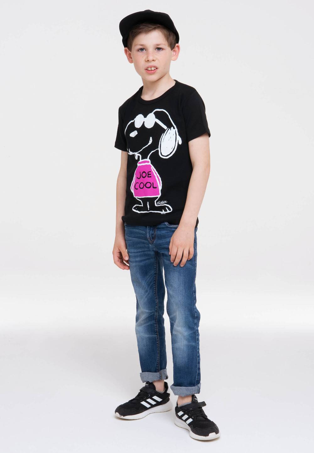 Logoshirt Peanuts - Snoopy - Joe Cool Pink - T-Shirt Print - Kinder Neuheiten