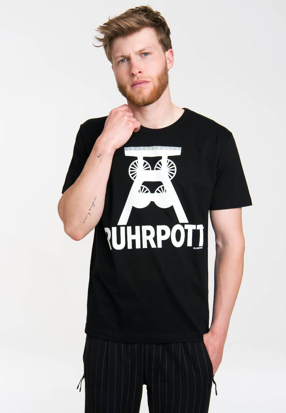 Logoshirt Ruhrpott - Förderturm Logo - T-Shirt Print - Herren Tiefpreis