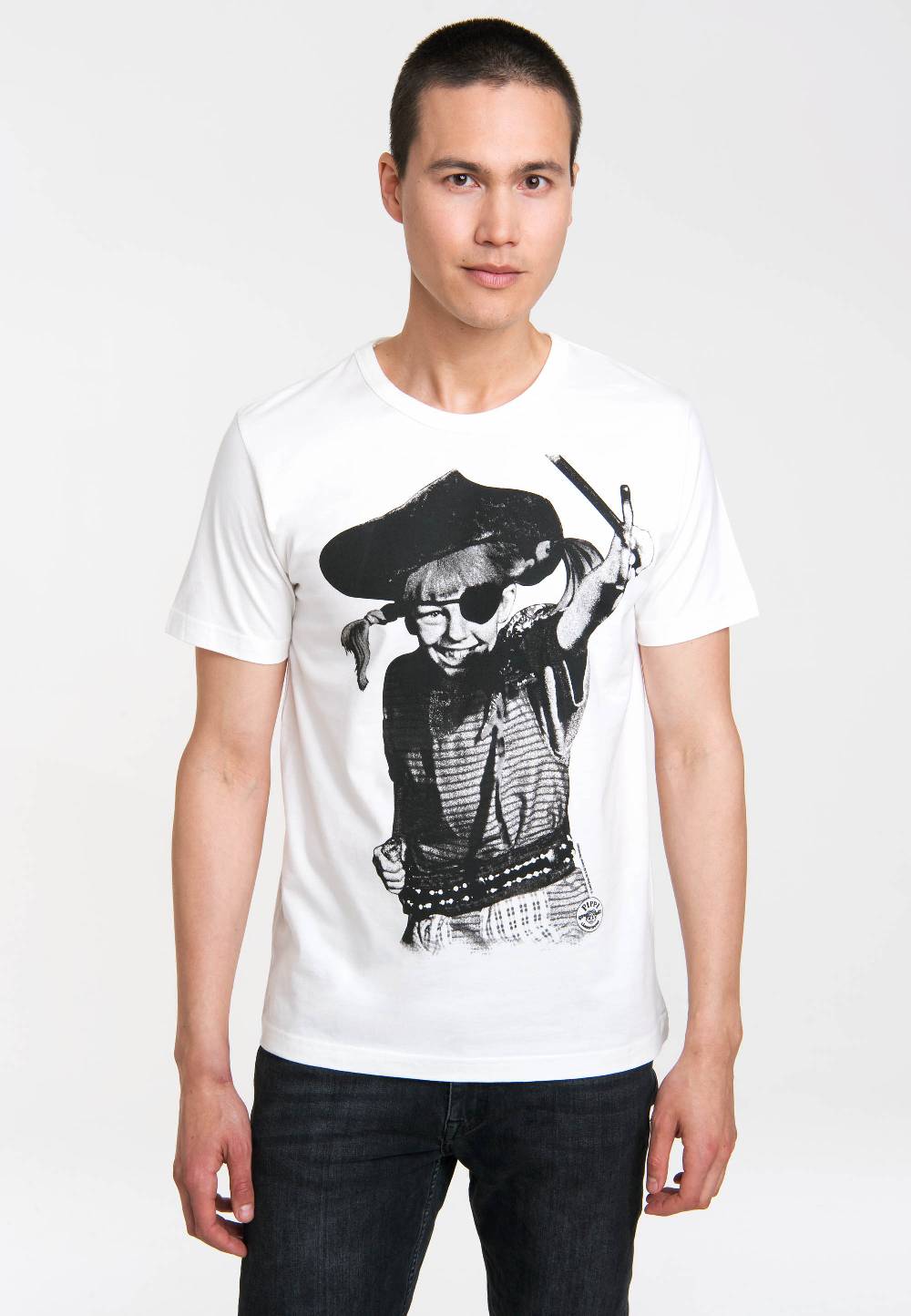 Logoshirt Pippi Langstrumpf - Pirat - T-Shirt Print - Herren Letzte 2 Tage