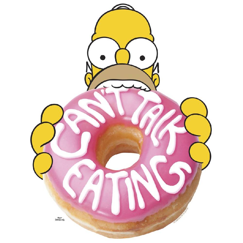 Logoshirt Homer Simpson - Donut - The Simpsons - Easyfit - T-Shirt Zeitbegrenzte Promotion