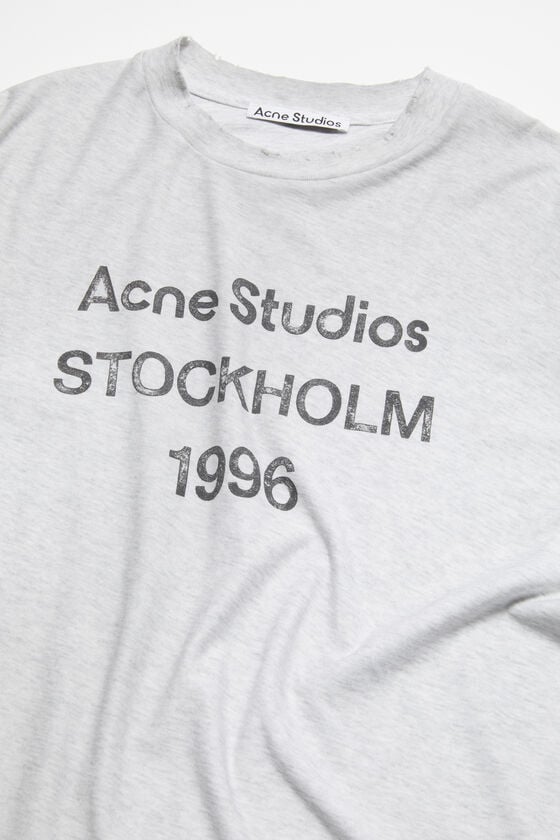 ﻿Acne Studios Logo-T-Shirt – lockere Passform Weihnachtsangebot