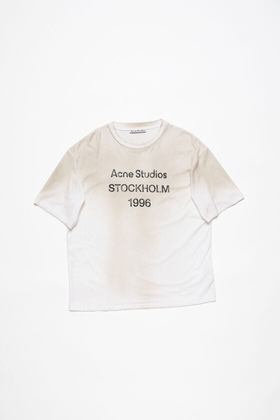 Acne Studios Logo-T-Shirt – lockere Passform Lagerräumung