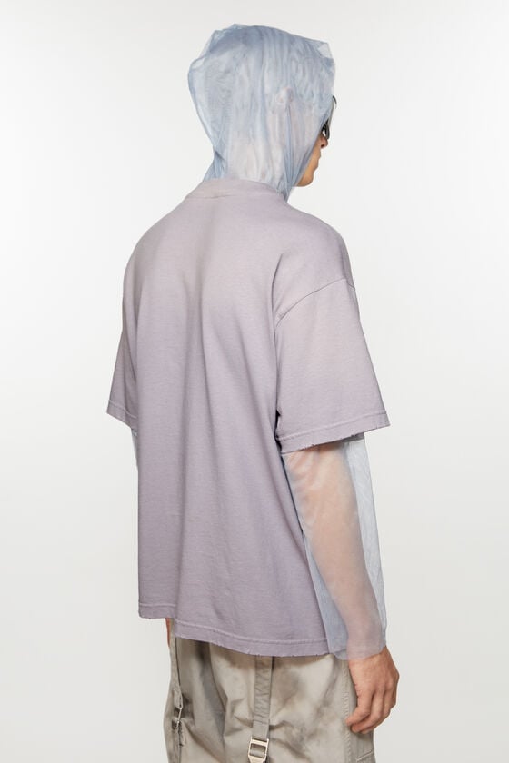 Acne Studios T-Shirt aus mehrlagigem Netzstoff Blitzangebot