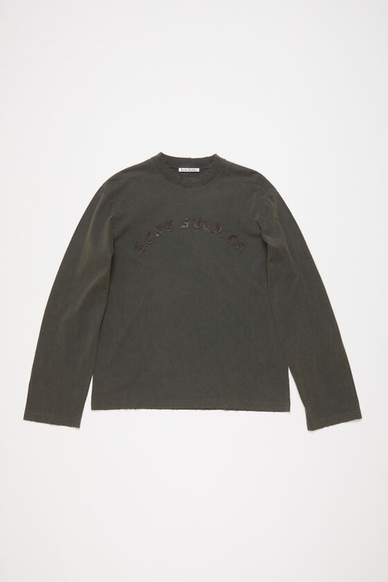Acne Studios Logo-Langarm-T-Shirt Riesige Ersparnisse