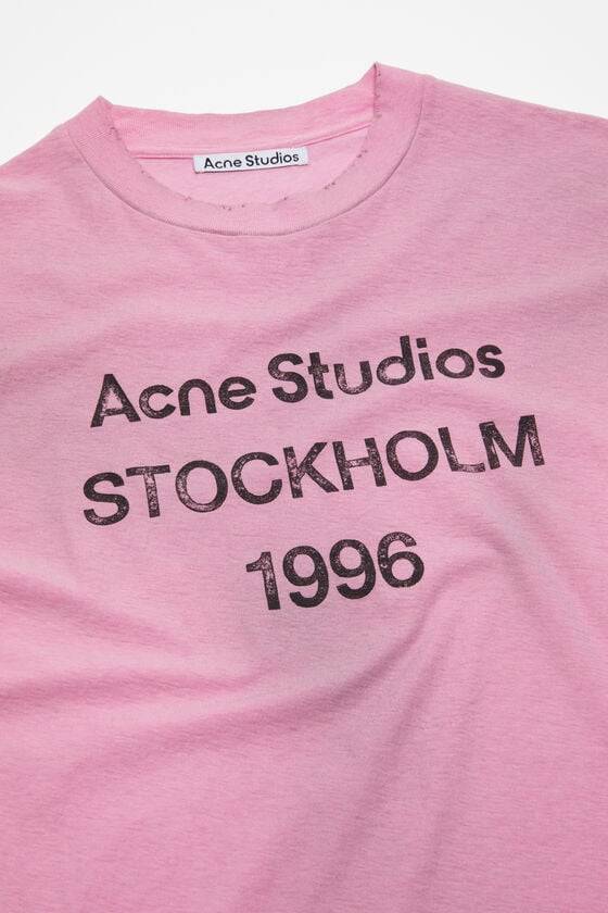 Acne Studios Logo-T-Shirt – lockere Passform Tiefpreis