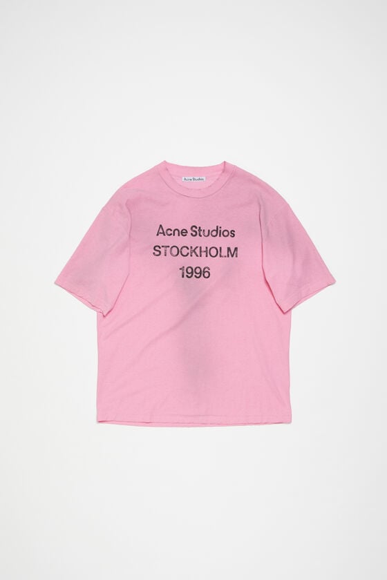 Acne Studios Logo-T-Shirt – lockere Passform Tiefpreis