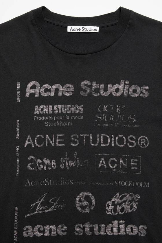 Acne Studios Logo-T-Shirt – lockere Passform Bis zu 65% Rabatt