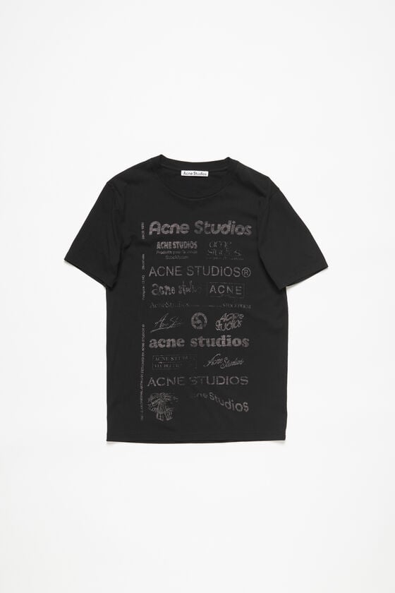 Acne Studios Logo-T-Shirt – lockere Passform Bis zu 65% Rabatt