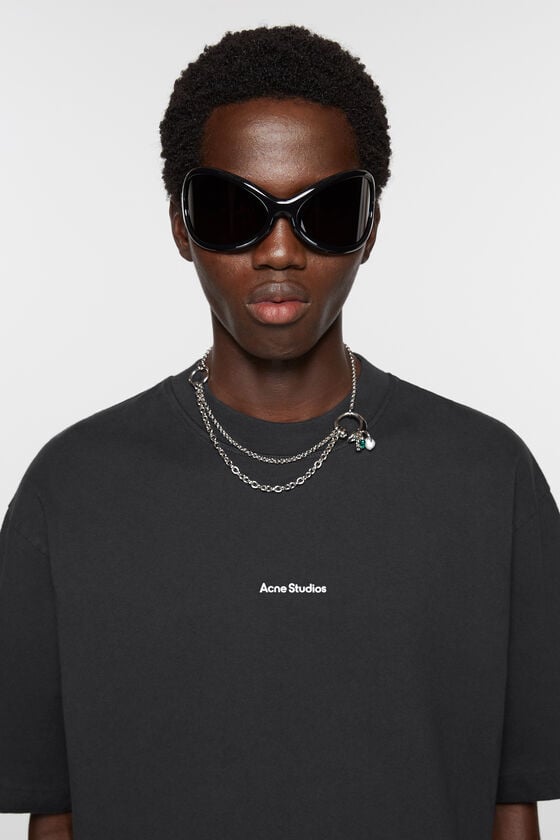 Acne Studios Logo-T-Shirt Sonderangebot der Fabrik