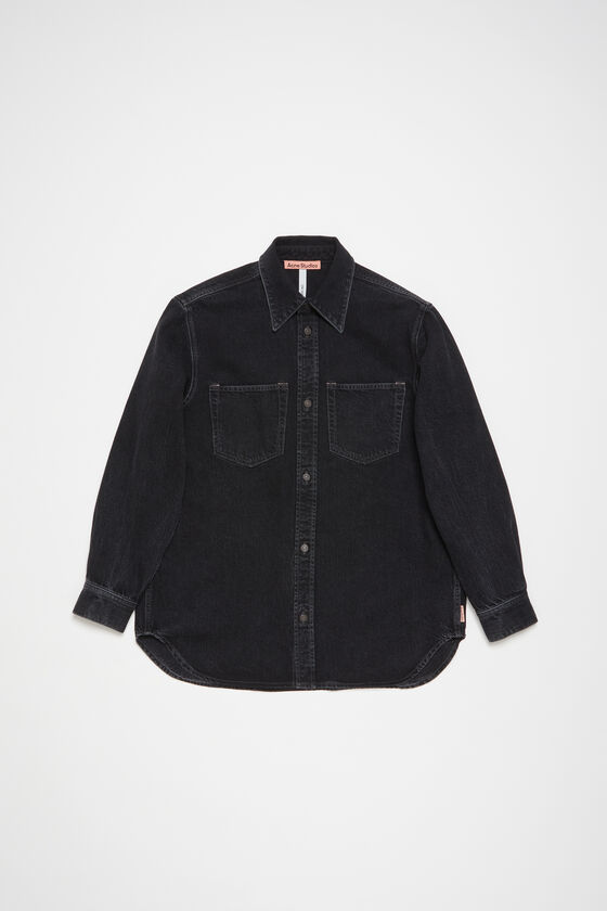 Acne Studios Jeanshemd mit Knopfleiste - Lockere Passform Riesige Rabatte