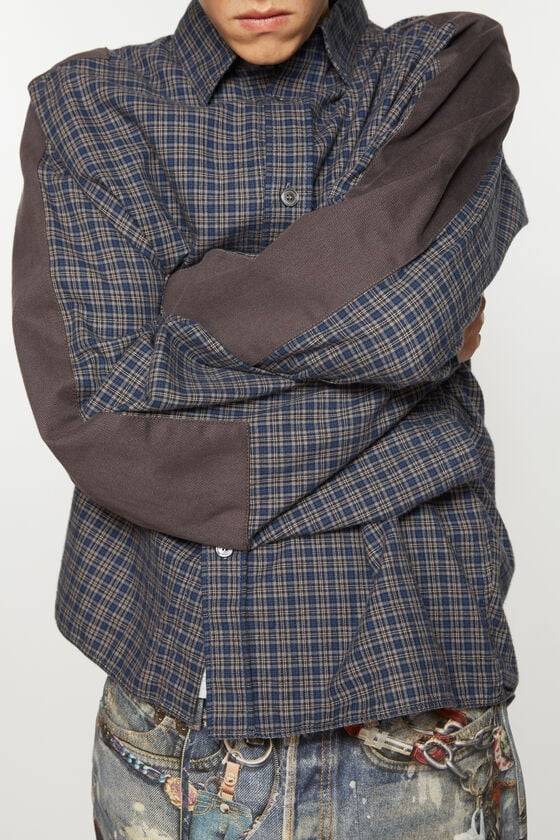 Acne Studios Kariertes Hemd mit Knöpfen Online