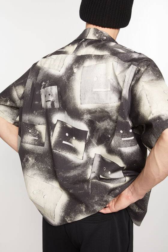 Acne Studios Bedrucktes Hemd mit Knopfleiste Unisex Verkauf