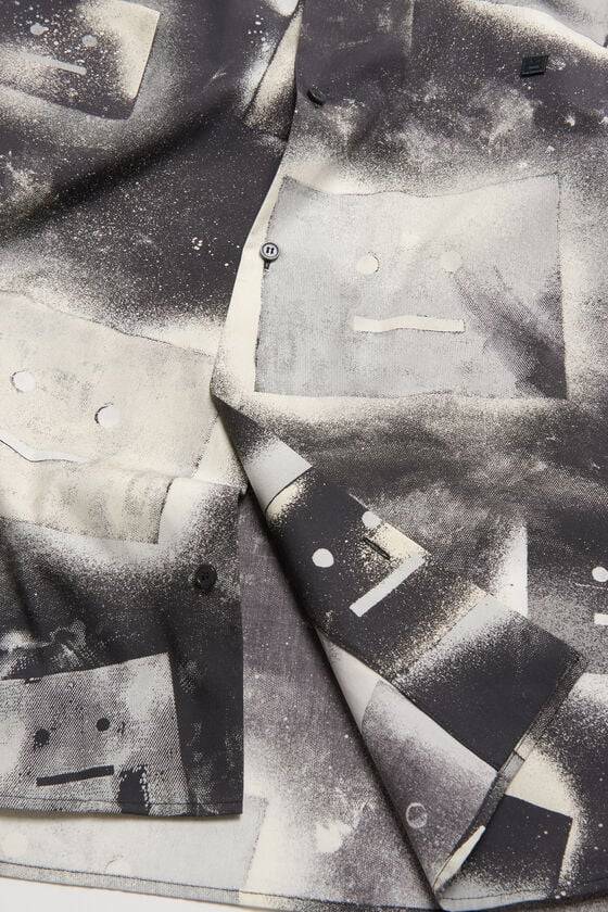 Acne Studios Bedrucktes Hemd mit Knopfleiste Unisex Verkauf