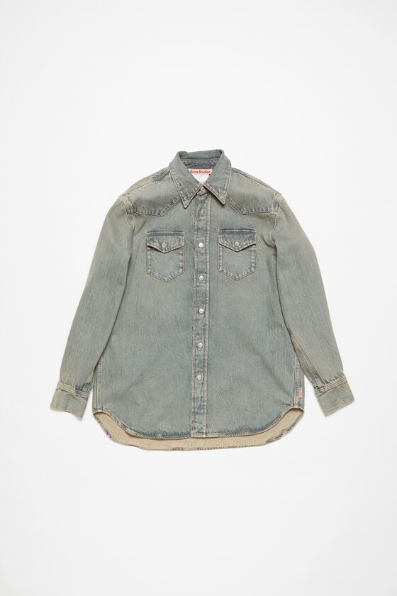 Acne Studios Jeanshemd in lockerer Passform Meist gekauft