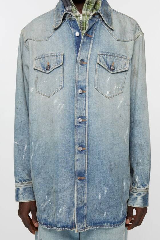 Acne Studios Jeanshemd – entspannte Passform Limitierter Zeitrabatt
