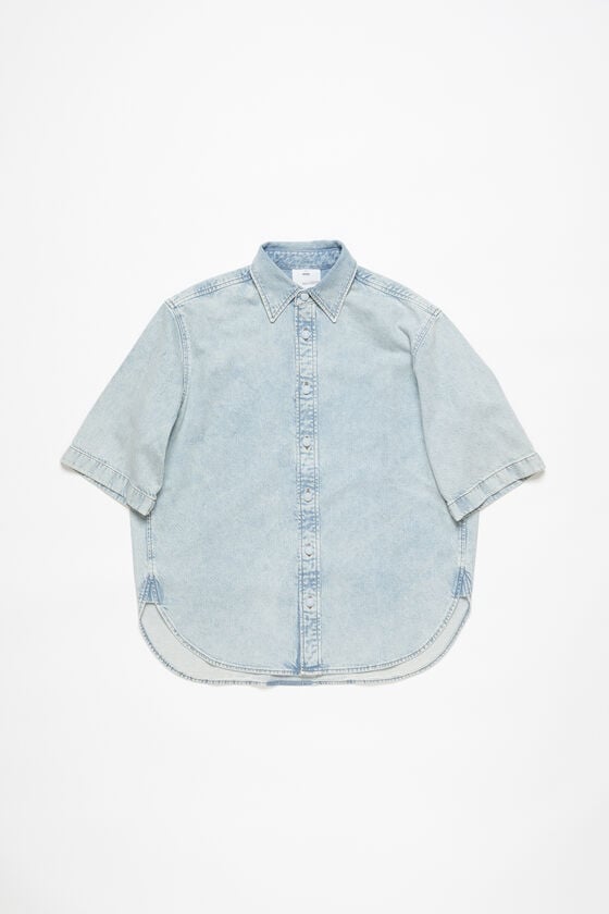 Acne Studios Denimhemd mit Knopfleiste – Lockere Passform Fabrikpreis