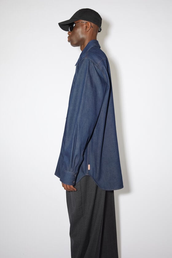 Acne Studios Jeanshemd mit Knopfleiste Rabatt