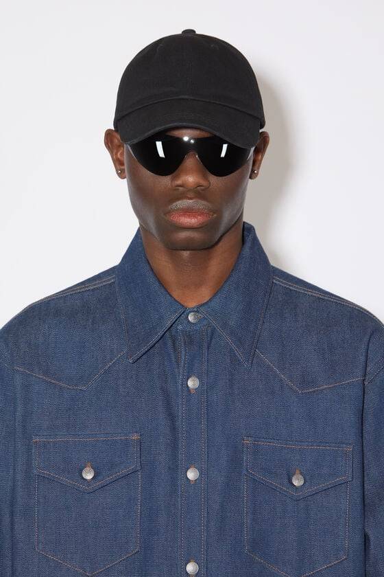 Acne Studios Jeanshemd mit Knopfleiste Rabatt