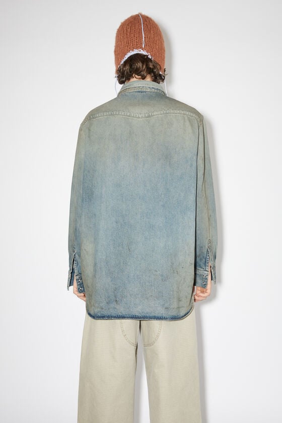 Acne Studios Jeanshemd mit Knopfleiste Günstig kaufen
