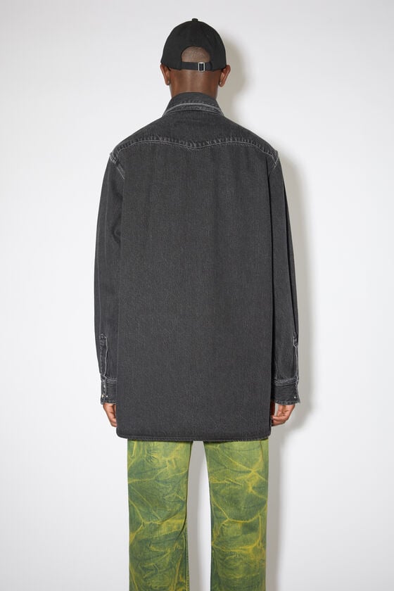 Acne Studios Jeanshemd mit Knopfleiste Großer Ausverkauf
