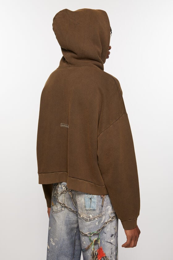 Acne Studios Sweatshirt mit Kapuze und Logoaufnäher Online Shopping
