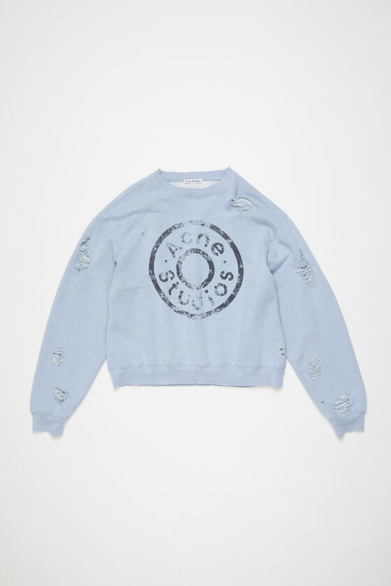 Acne Studios Pullover mit Logoprint im Used-Look Weihnachtsangebot