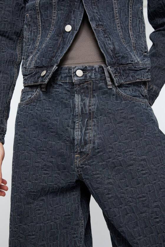 Acne Studios Baggy-Fit-Jeans - 1981M Monogram Räumungsverkauf
