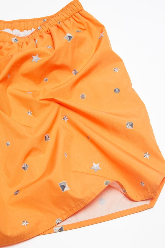 Acne Studios Bedruckte Badeshorts Kostenloser Versand