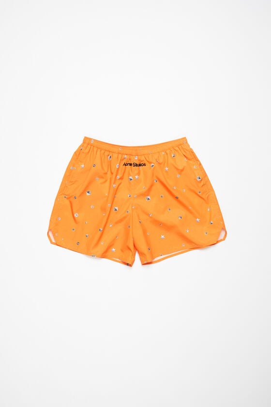 Acne Studios Bedruckte Badeshorts Kostenloser Versand