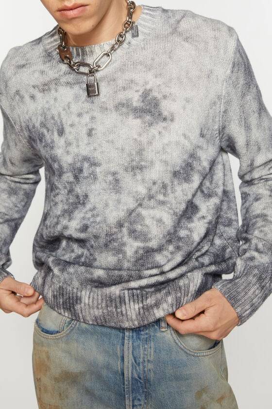 Acne Studios Pullover mit Acid-Print Kostenloser Versand international