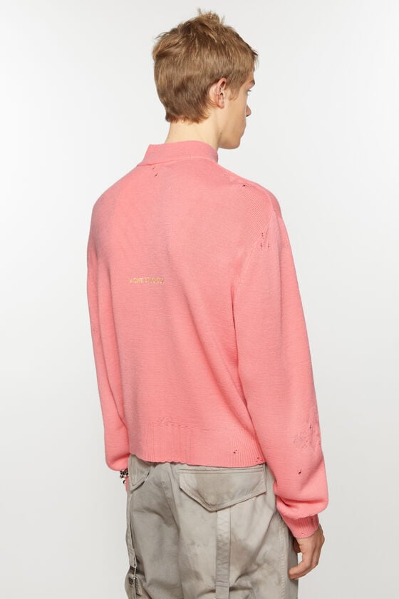 Acne Studios Strickjacke mit Reißverschluss im Used-Look 50% Rabatt für begrenzte Zeit