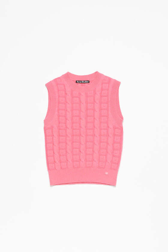 Acne Studios Ärmelloser Zopfstrickpullover Unisex 2025