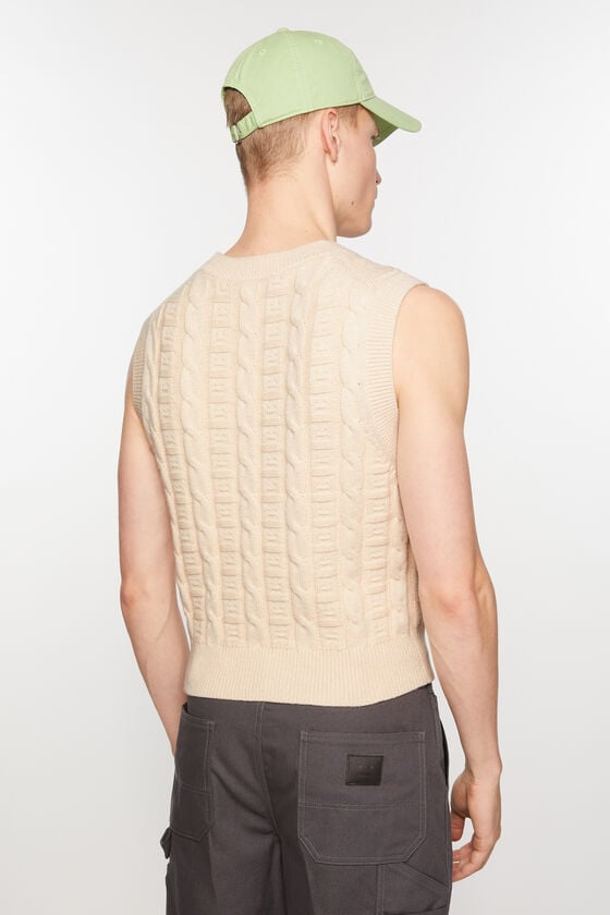 Acne Studios Ärmelloser Pullover aus Zopfwolle Unisex Online