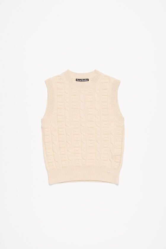 Acne Studios Ärmelloser Pullover aus Zopfwolle Unisex Online