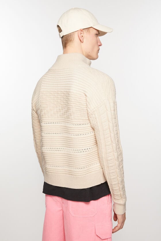 Acne Studios Strickjacke aus Patchwork-Strick Unisex Auslauf
