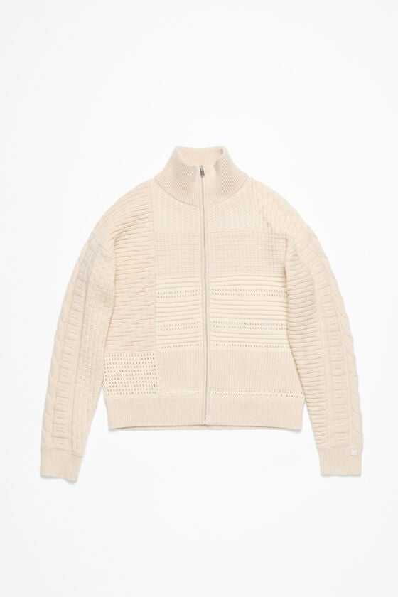 Acne Studios Strickjacke aus Patchwork-Strick Unisex Auslauf
