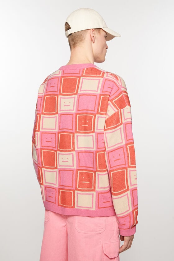 Acne Studios Jacquard-Pullover mit Rundhalsausschnitt Unisex Verkauf