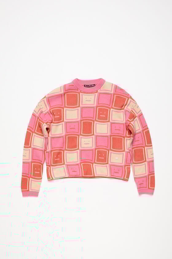 Acne Studios Jacquard-Pullover mit Rundhalsausschnitt Unisex Verkauf