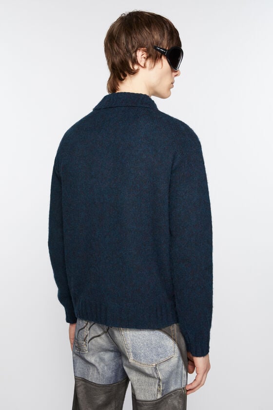 Acne Studios Polo-Cardigan aus Wolle Schlussverkauf