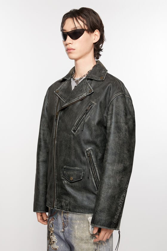 Acne Studios Biker-Lederjacke Black Friday