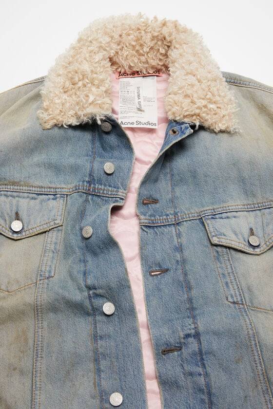 Acne Studios Jacke mit Jeanspelzbesatz - Oversize-Passform Vatertagsangebot